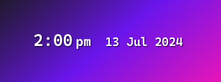 Screenshot of the datetime-overlay